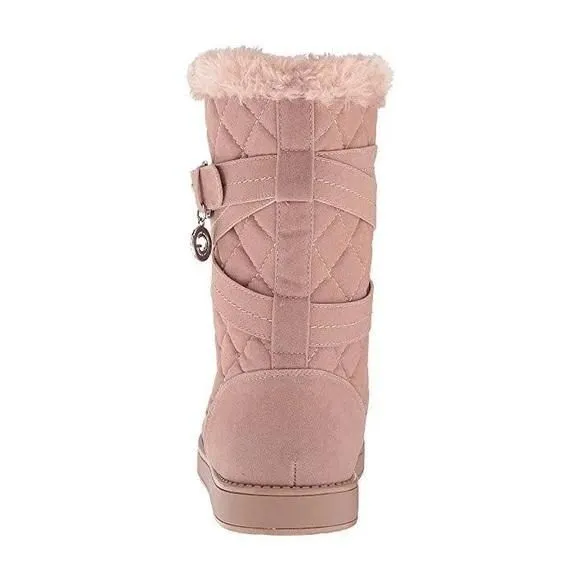 G by Guess Womens Buckle Faux Fur Boots Size 7 NWT · Whatnot