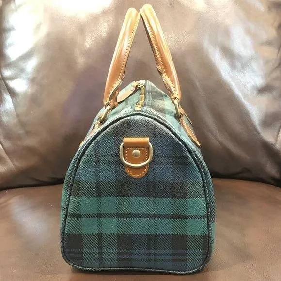 RALPH LAUREN Black Watch Plaid Speedy 25 Crossbody Strap