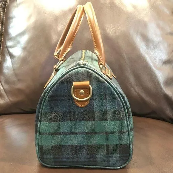 RALPH LAUREN Black Watch Plaid Speedy 25 Crossbody Strap