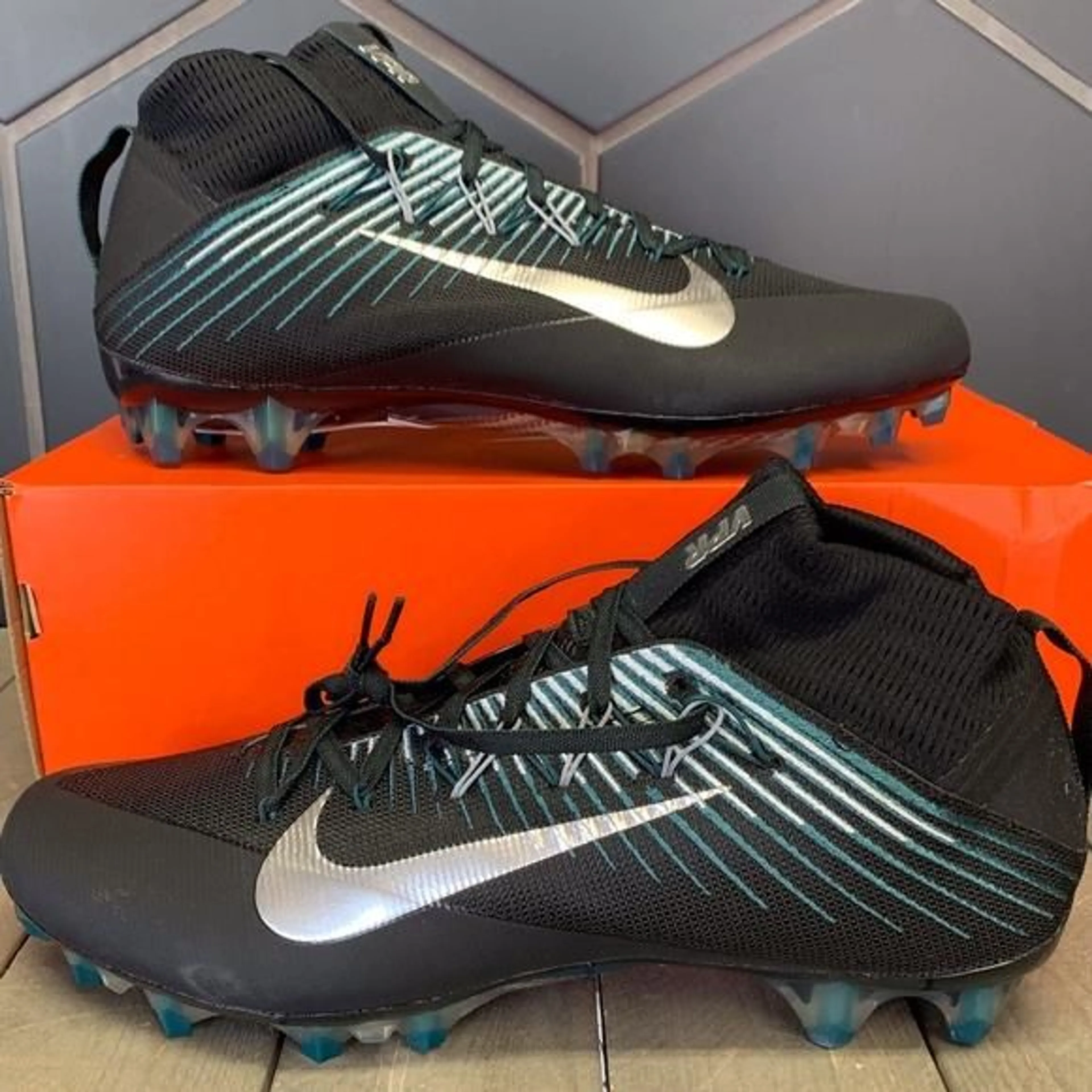 Silver deals nike untouchable cleats