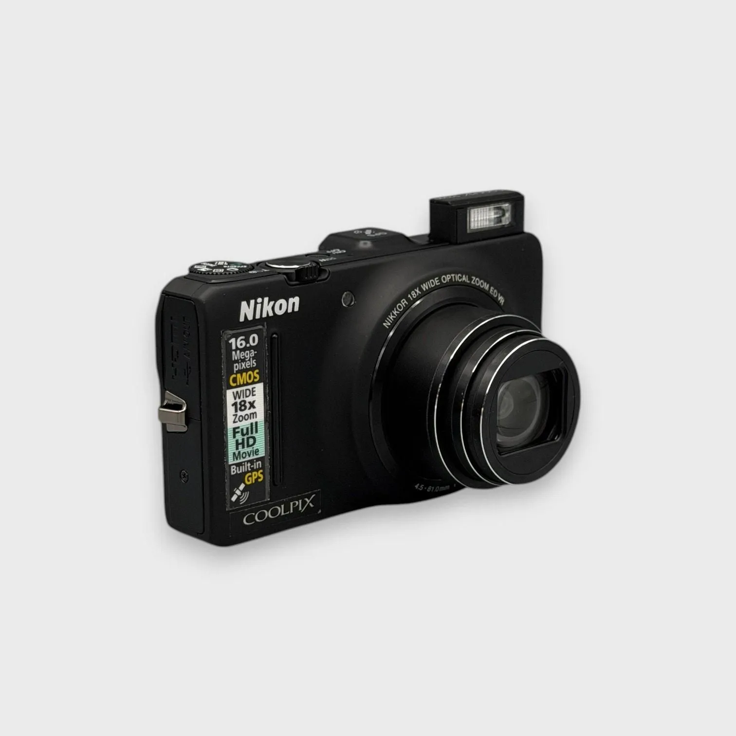 Nikon Coolpix S9300 Digital Camera | 16MP | Black - used-and-fully