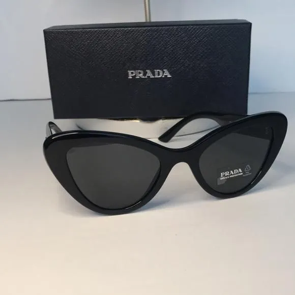 Authentic- 💯- New - PRADA PR 13YS Black Dark Grey Gradient