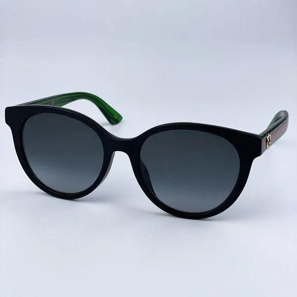 NEW GUCCI GG0702SKN 004 Black/Colorful Gray Gradient Round