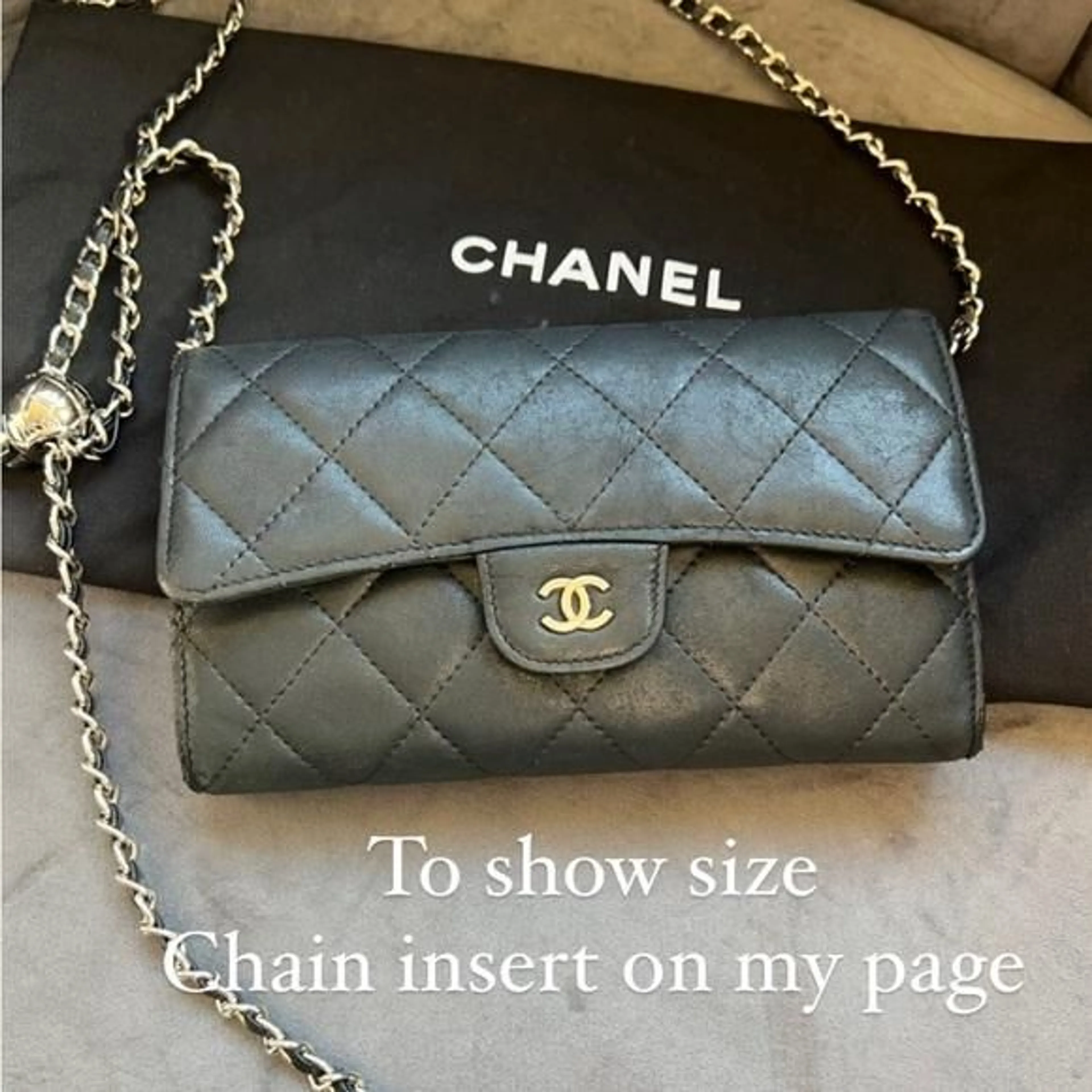 Fashion wallet on chain classique chanel