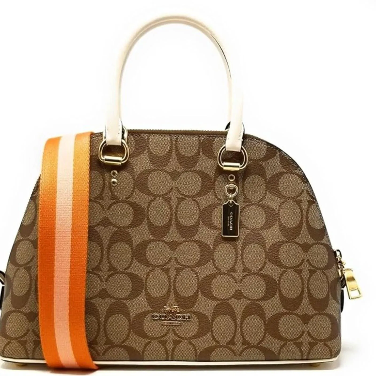 Coach purchases Katy Satchel in Signature Canvas