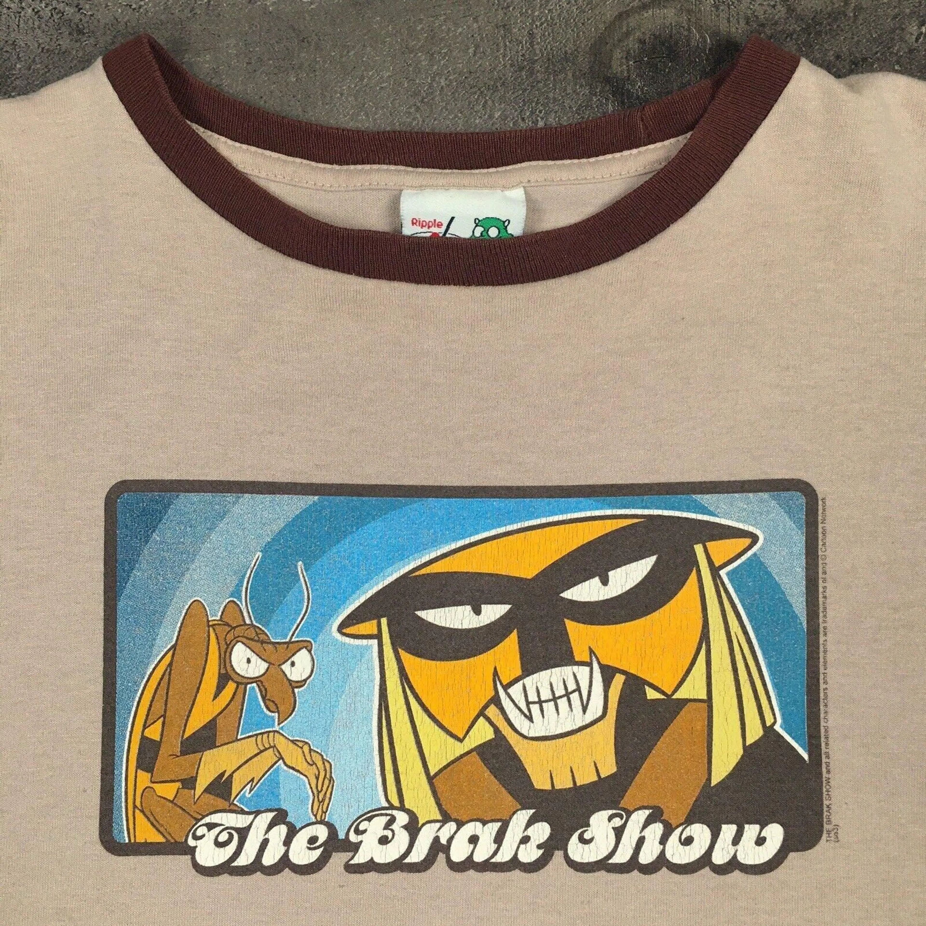 Vintage 2003 The Brak Show Cartoon Graphic Ringer T Shirt Adult Swim Brown  Large · Whatnot: Buy, Sell & Go Live