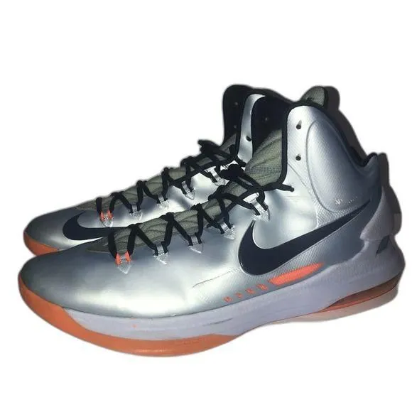 2013 Rare Nike KD V 5 Ice Blue Orange Basketball Shoes Sneakers Men s Size 16 Whatnot Buy Sell Go Live