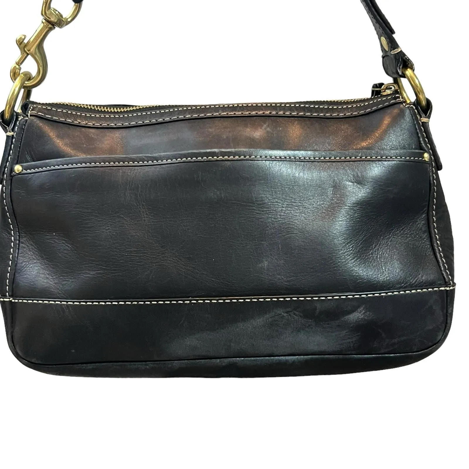 Vintage Coach Legacy Turnlock Leather Satchel Bag Purse 12868