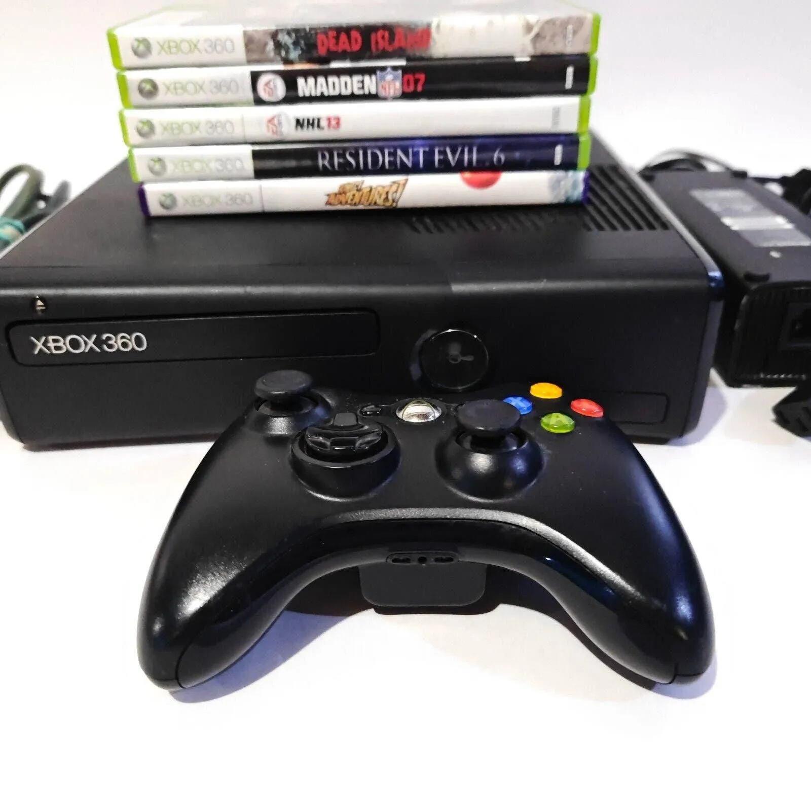 Microsoft Xbox 360 S Slim 120GB Console deals Bundle + 13 Games Lot! *TESTED, WORKING*