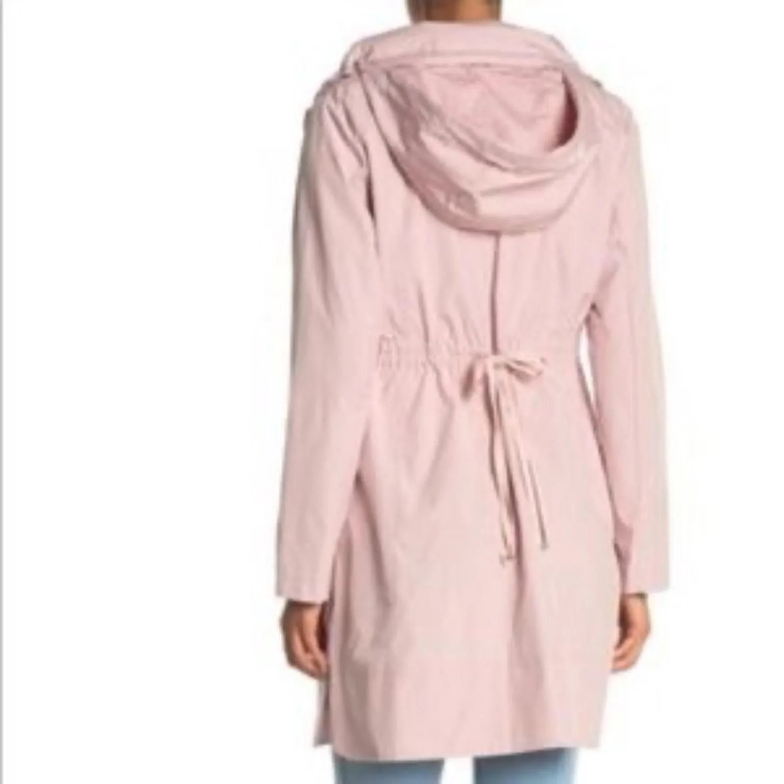 Cole Haan Packable Hooded Rain Jacket, Removable Hood, PINK , buy SMALL, NWT