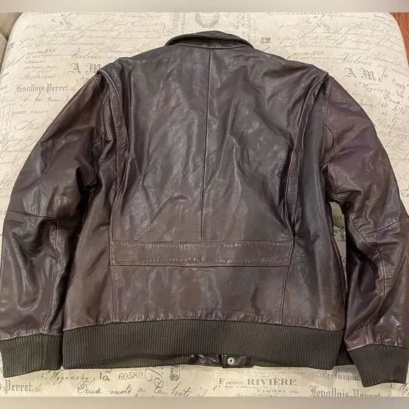 Vintage Limited Express Bomber Leather Jacket · Whatnot: Buy