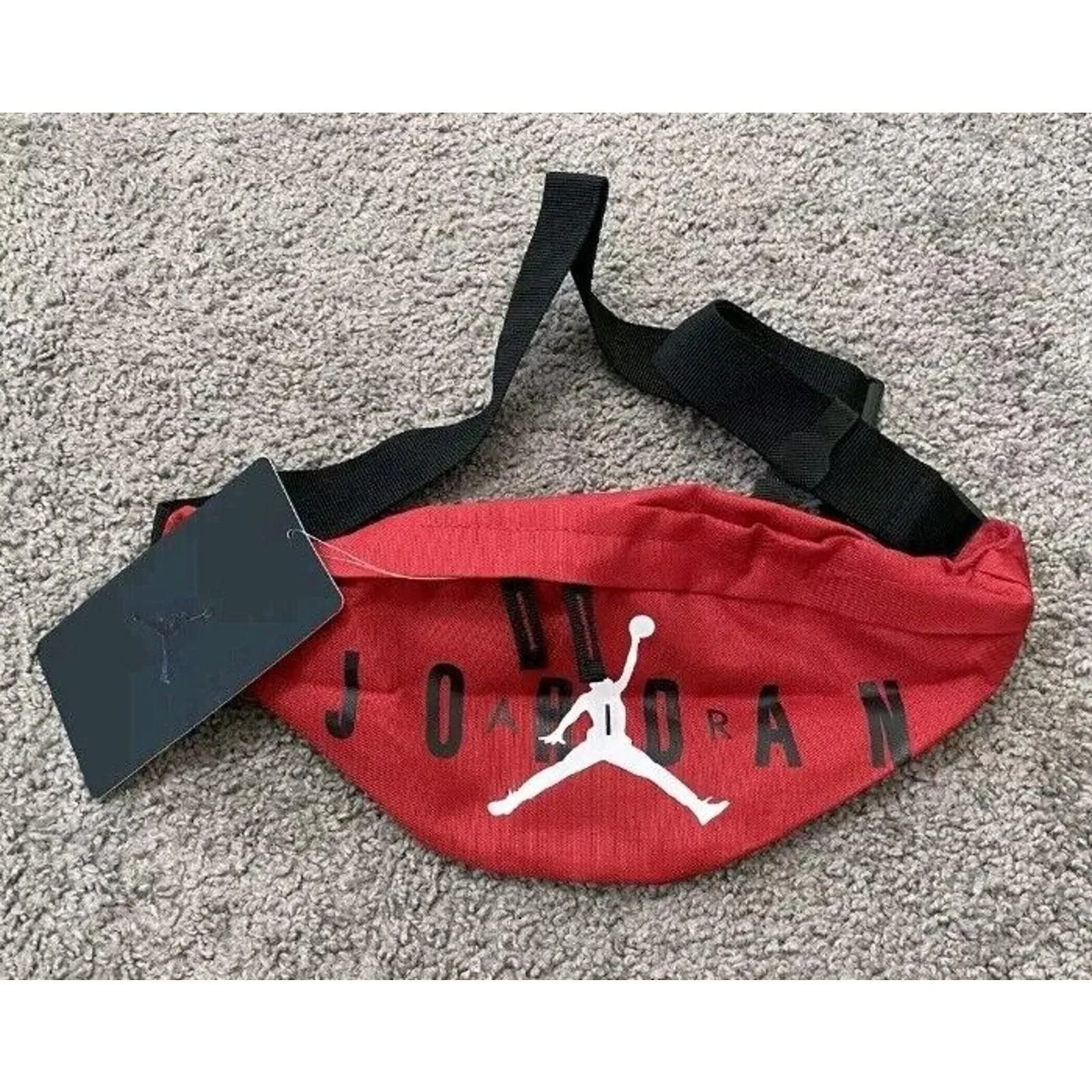 Red jordan fanny pack on sale