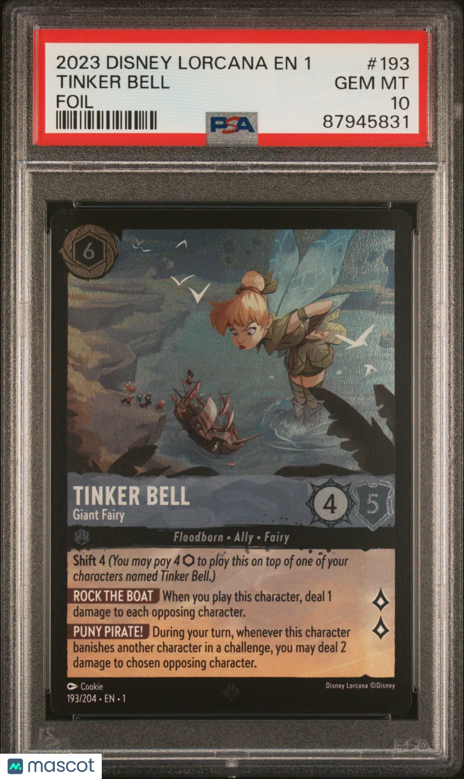 2023 Disney Lorcana TCG Tinker Bell #193 PSA 10 - 87945831
