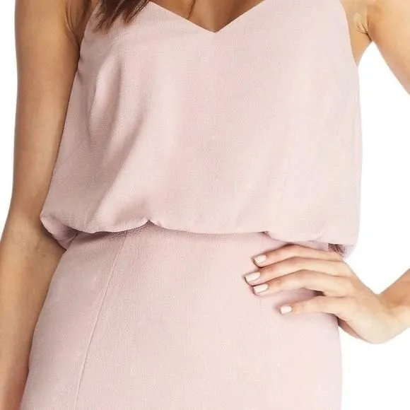 NWT - Dress the Population - Gracelyn Dress in Blush Pink hot - Large