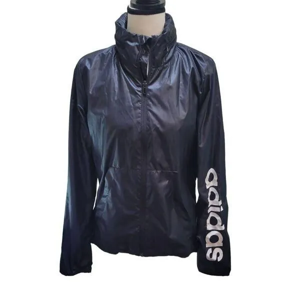 Adidas Linear Windbreaker w Zipup Hood Jacket Size XS Black Whatnot Achetez vendez et lancez des livestreams