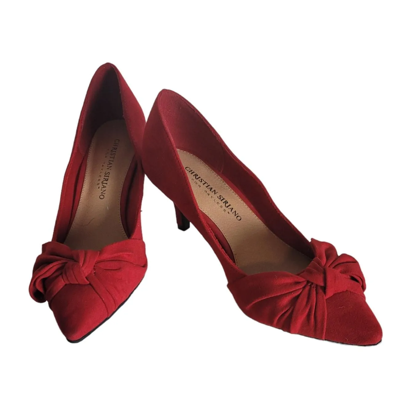 Payless red pumps deals