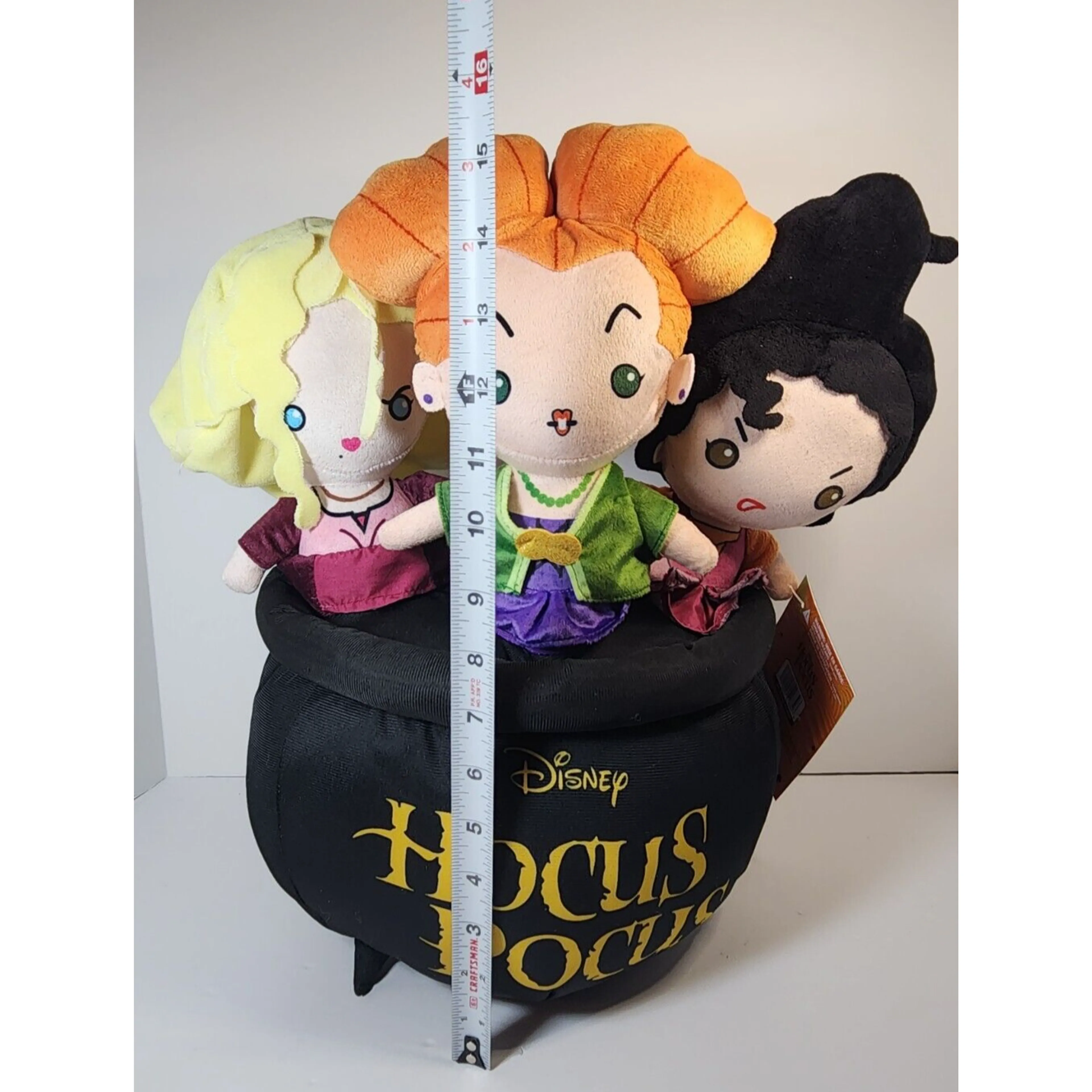 Disney’s Hocus Pocus Sanderson Sisters Cauldron Plush BRAND NEW popular WITH TAGS