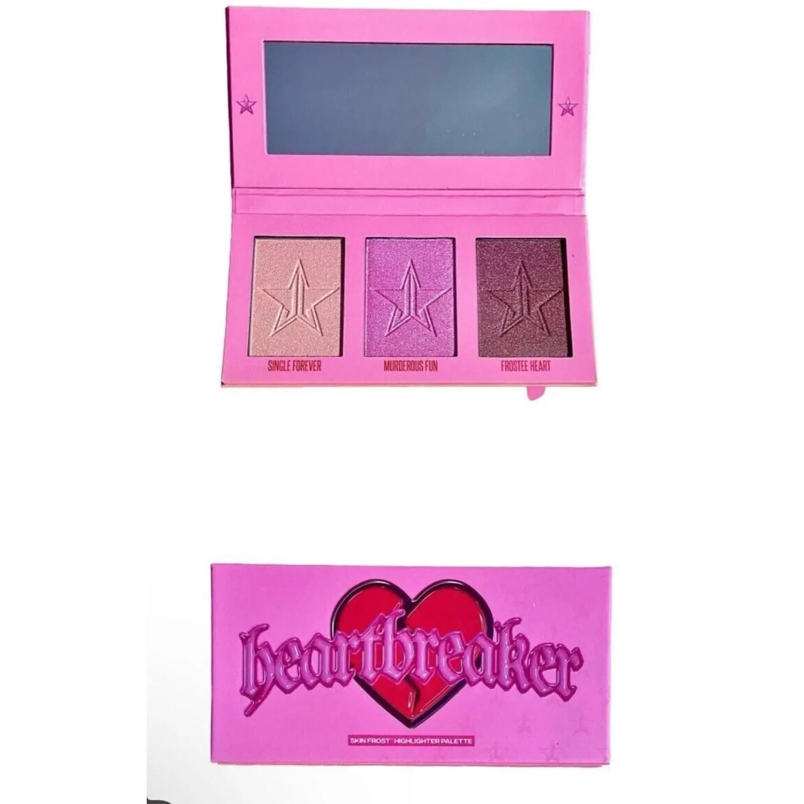 Jeffree Star Heartbreaker SkinFrost Highlighter Palette New