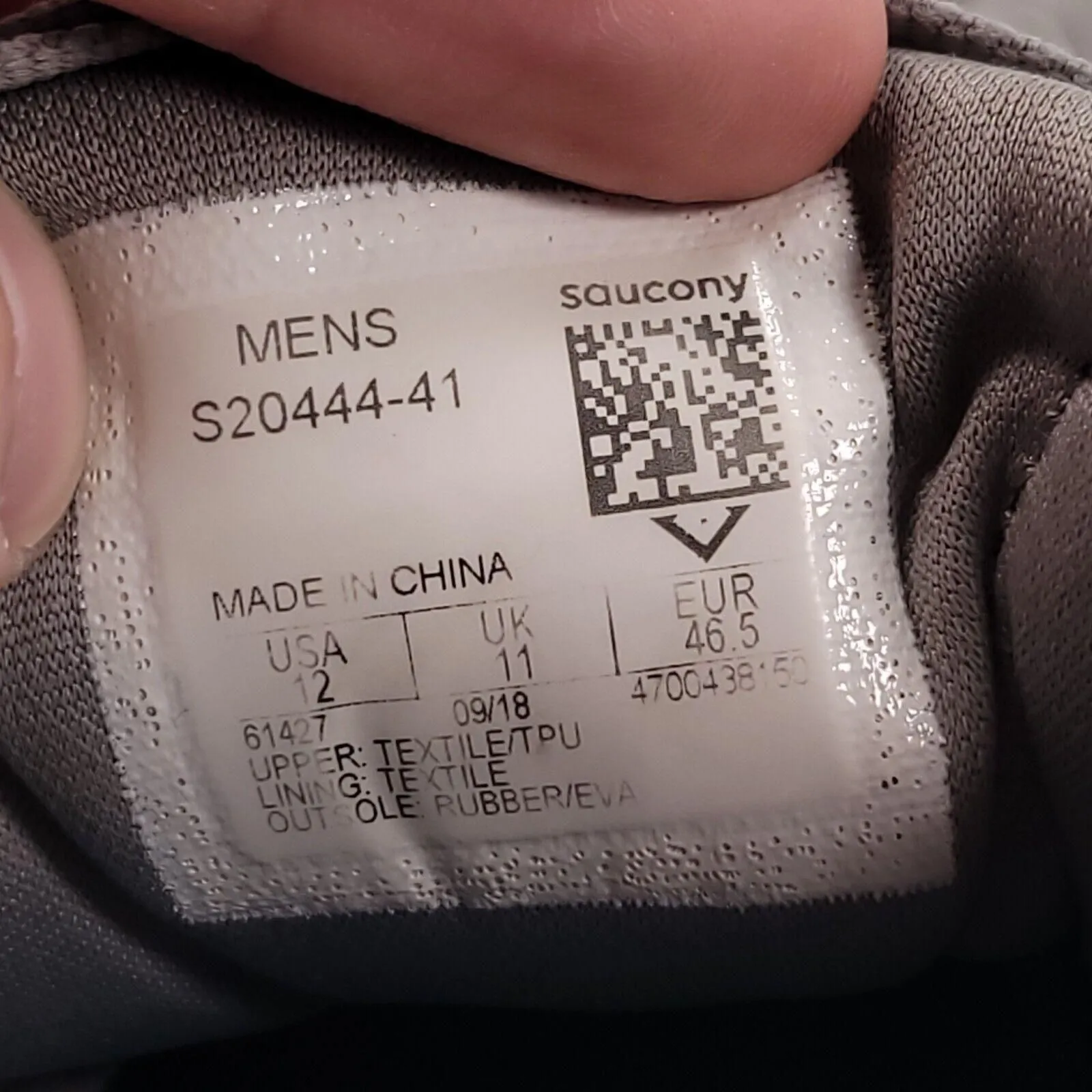 Saucony Ride ISO Athletic Lace Up Shoe Mens Size 12 S20444 41 Gray White Whatnot Buy Sell Go Live