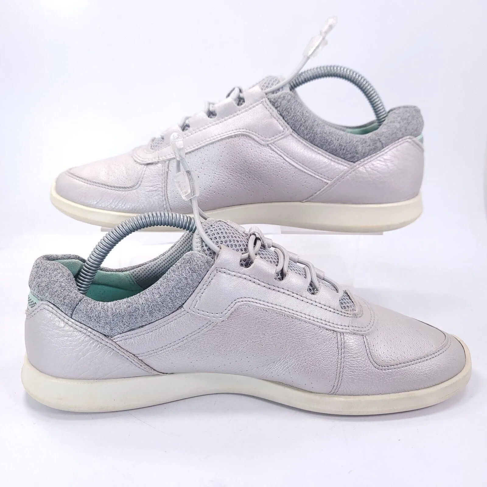 Ecco Sense Damesko Lace Up Casual Sneaker Shoe Womens Size 11 28411301708 Silver Whatnot Buy Sell Go Live