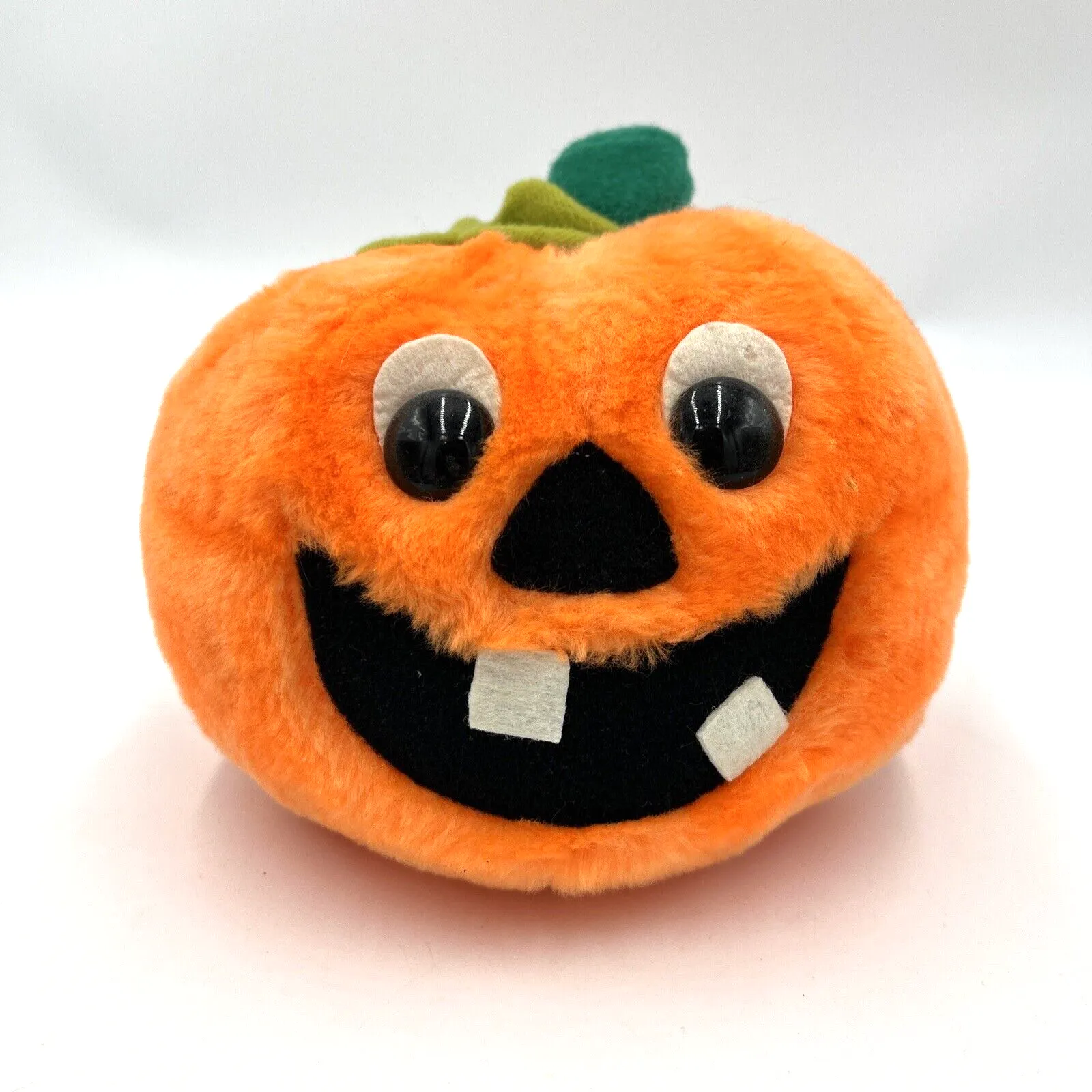 1982 Dakin Pumpkin Plush Jack O Lantern store Animal Halloween Vintage Orange Nutshell