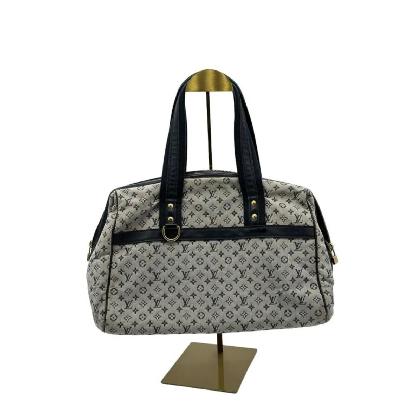 Louis Vuitton Navy Monogram Mini Lin Josephine GM Satchel Whatnot Buy Sell Go Live