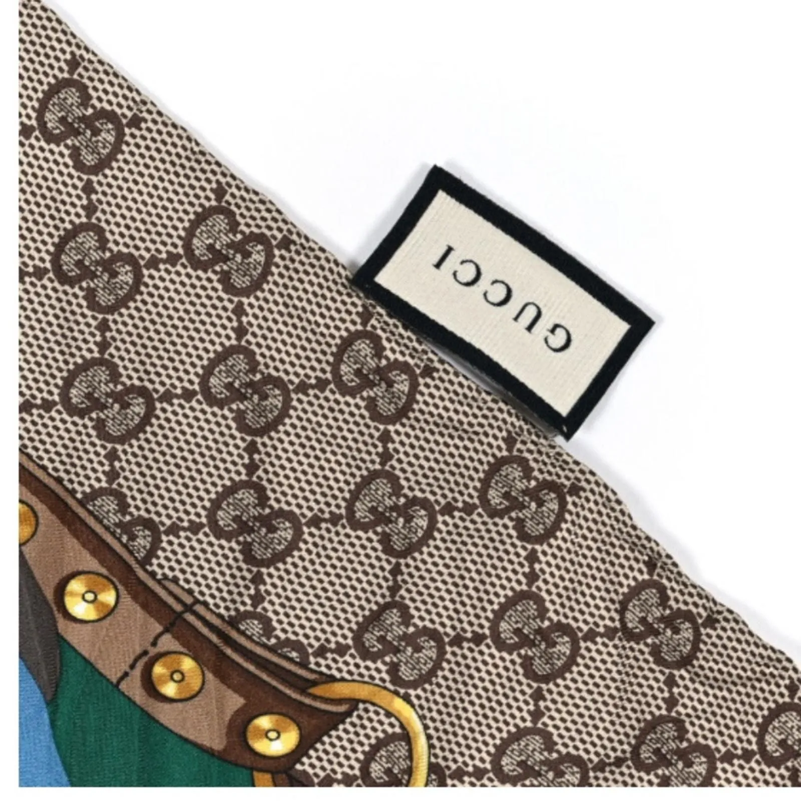 【関税&送料込】Gucci Foulard Gucci Vintage Silk Scarf Horse and Carriage Print - Etsy