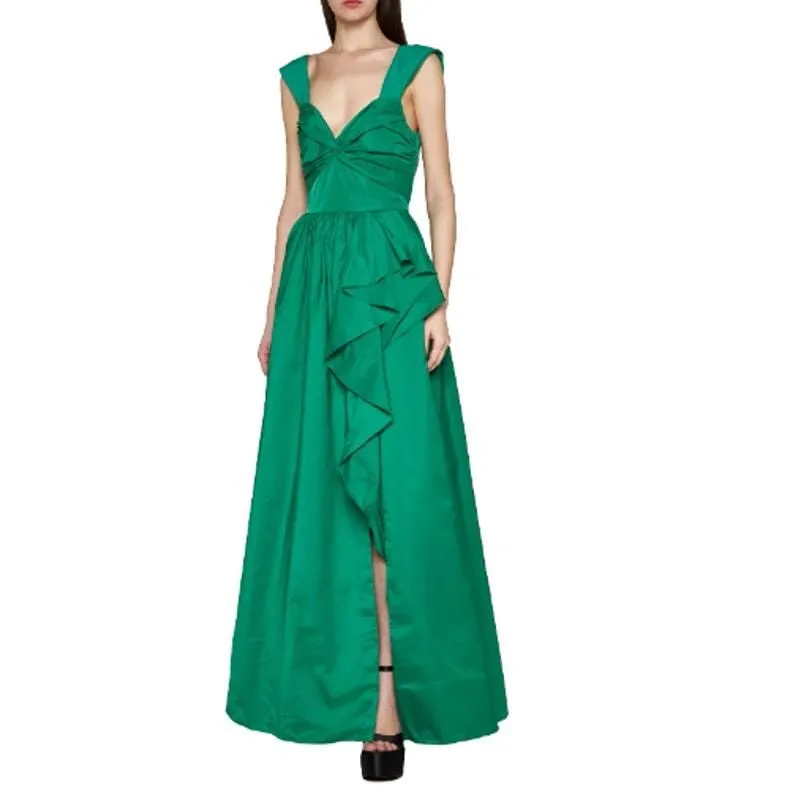 Marchesa notte emerald dress best sale