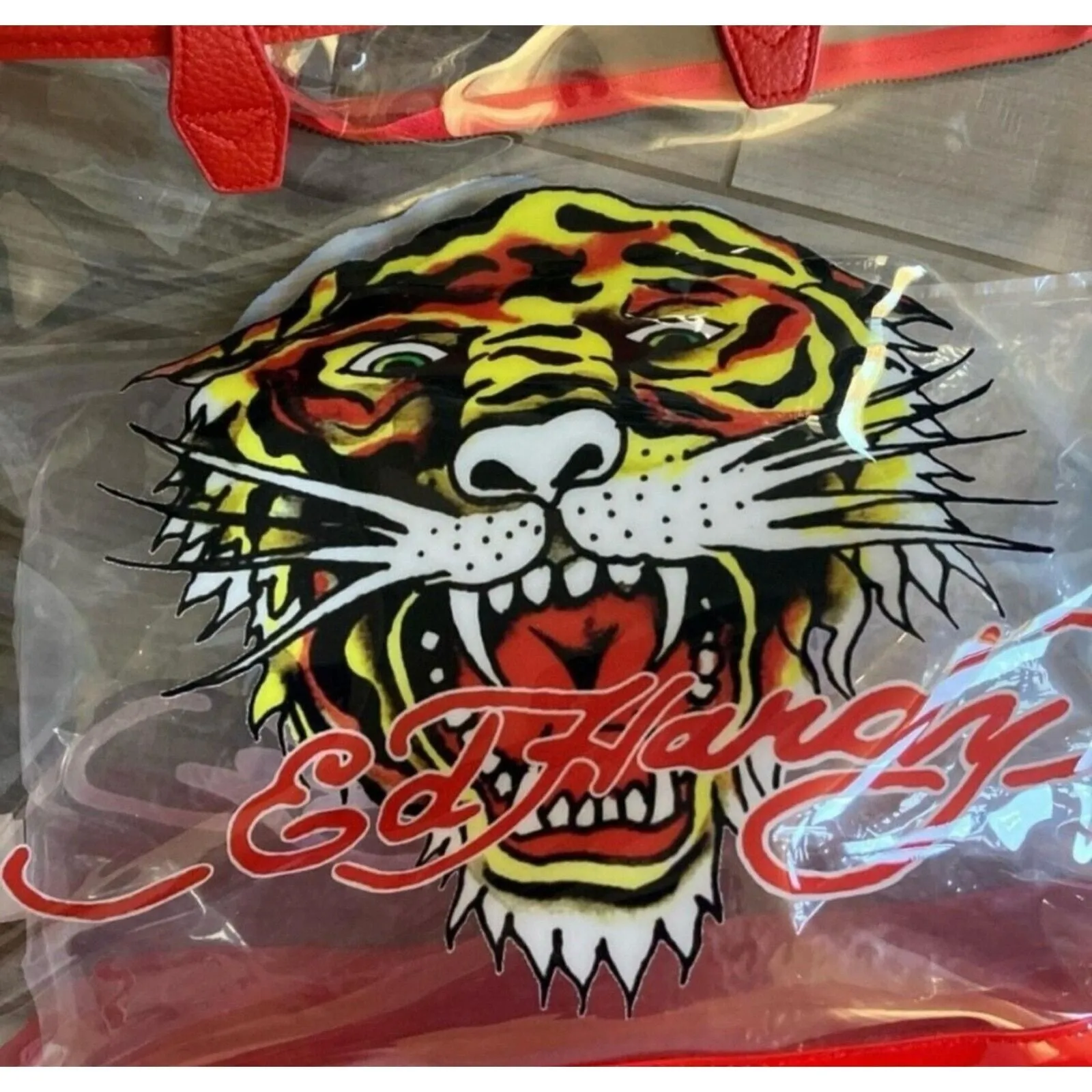 Ed Hardy Bengal Tiger PVC Clear Tote Large $159 · Whatnot