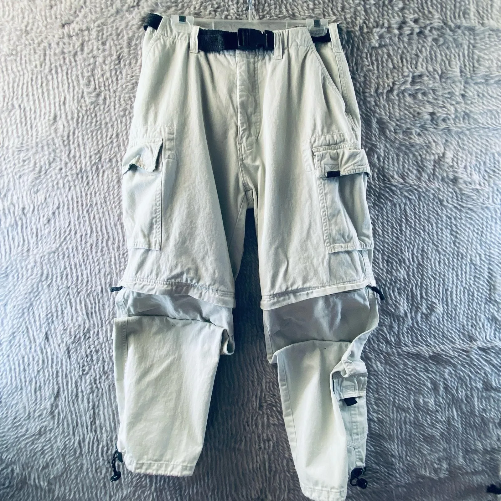 Plugg Men s Vintage Cargo Pants Shorts Khaki Beige 29x30 Whatnot Buy Sell Go Live