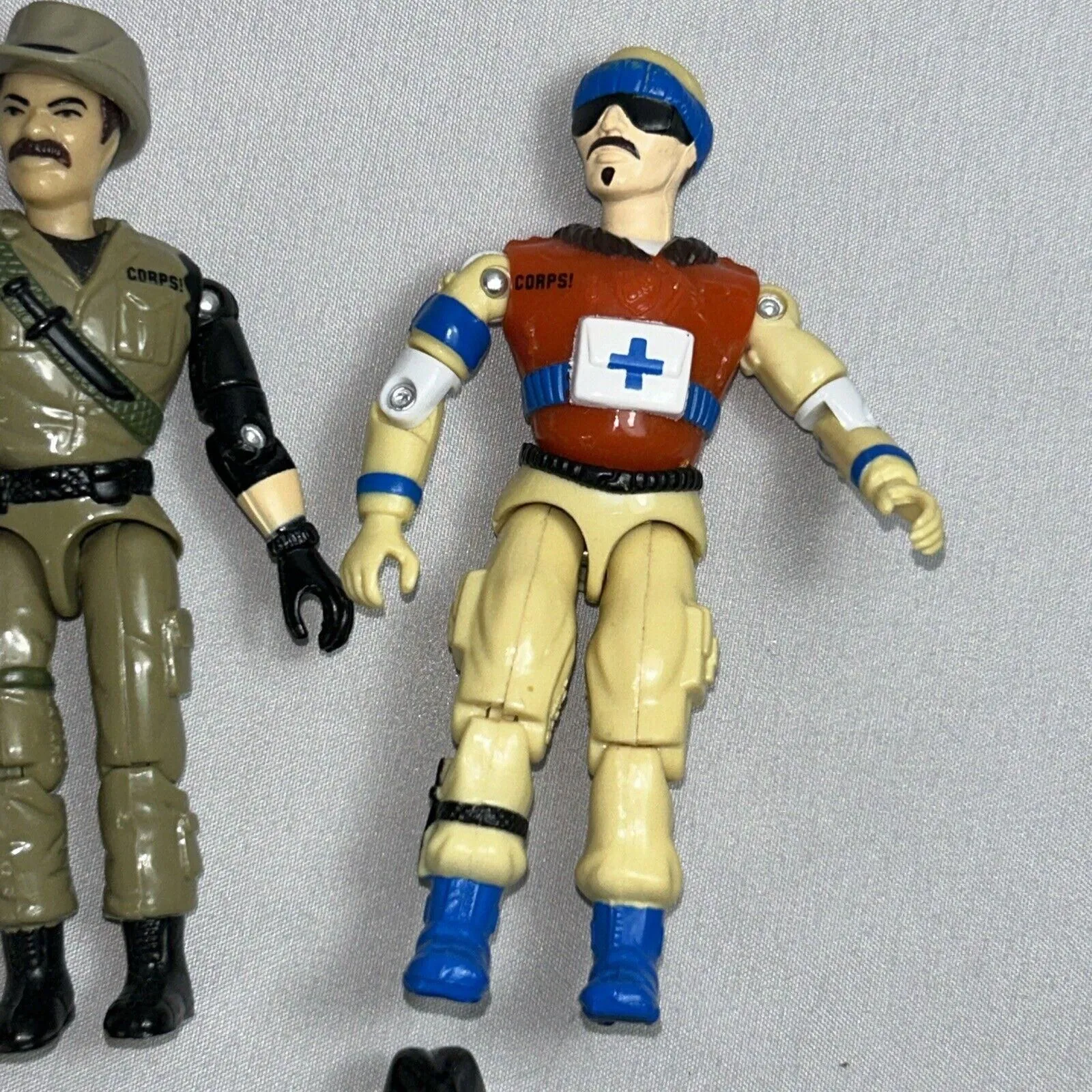 Vintage THE CORPS! 5 Action Figures Lanard 1986 Toys Some