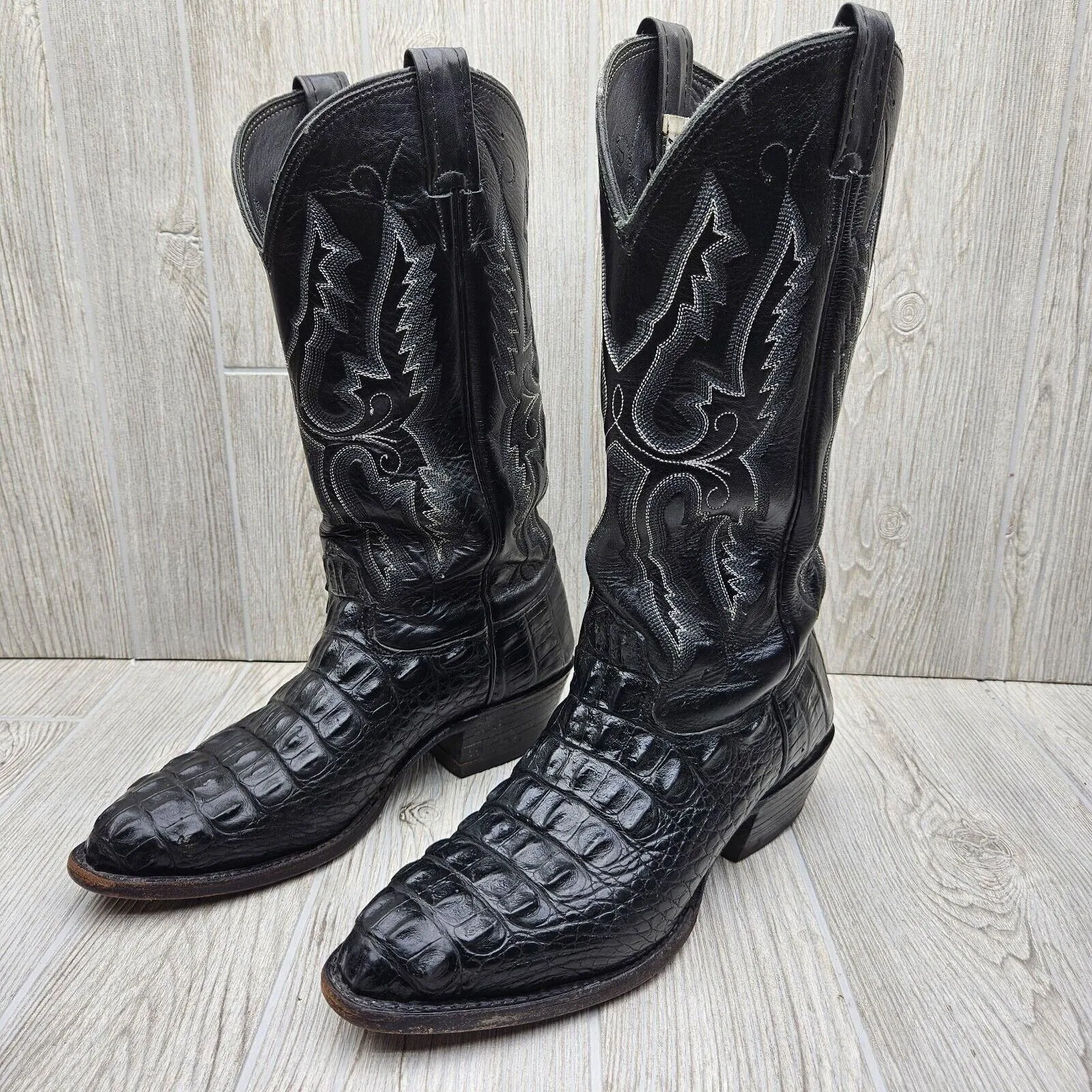 Larry mahan caiman boots sales