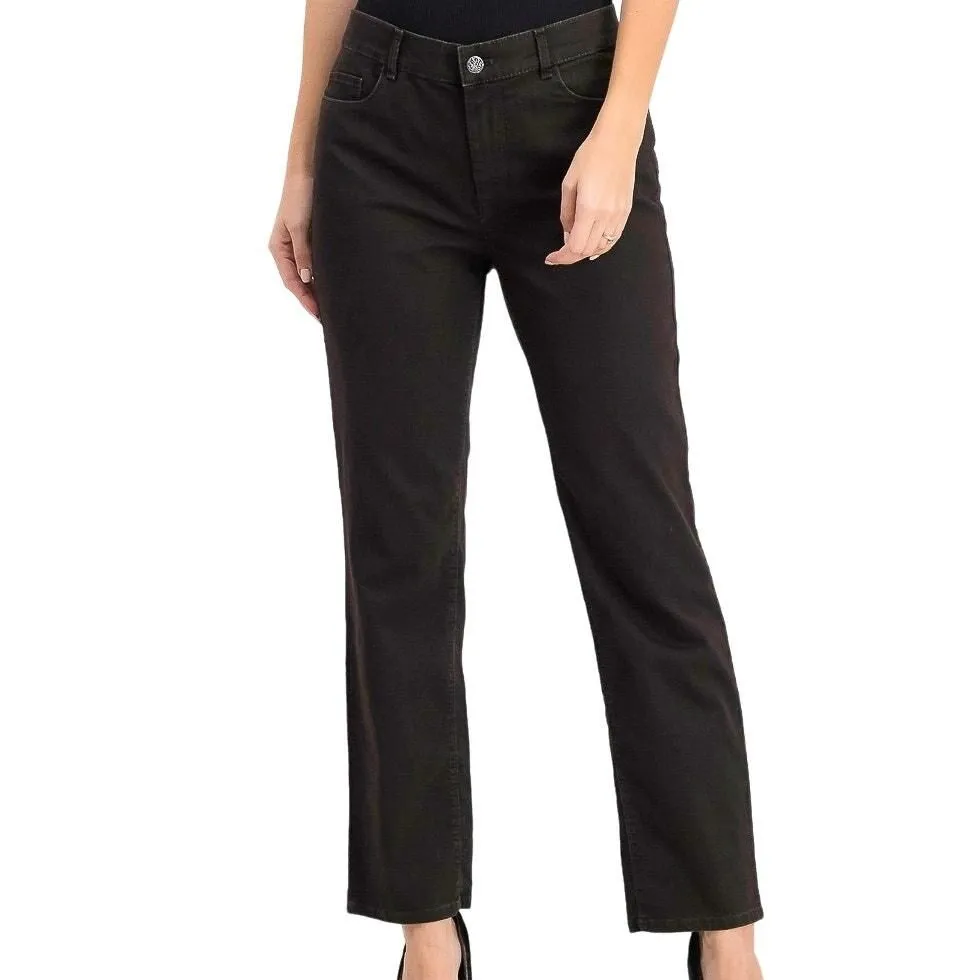 Atelier Gardeur Straight Leg Jeans 48% retailer Cotton High Waisted Black 38 6