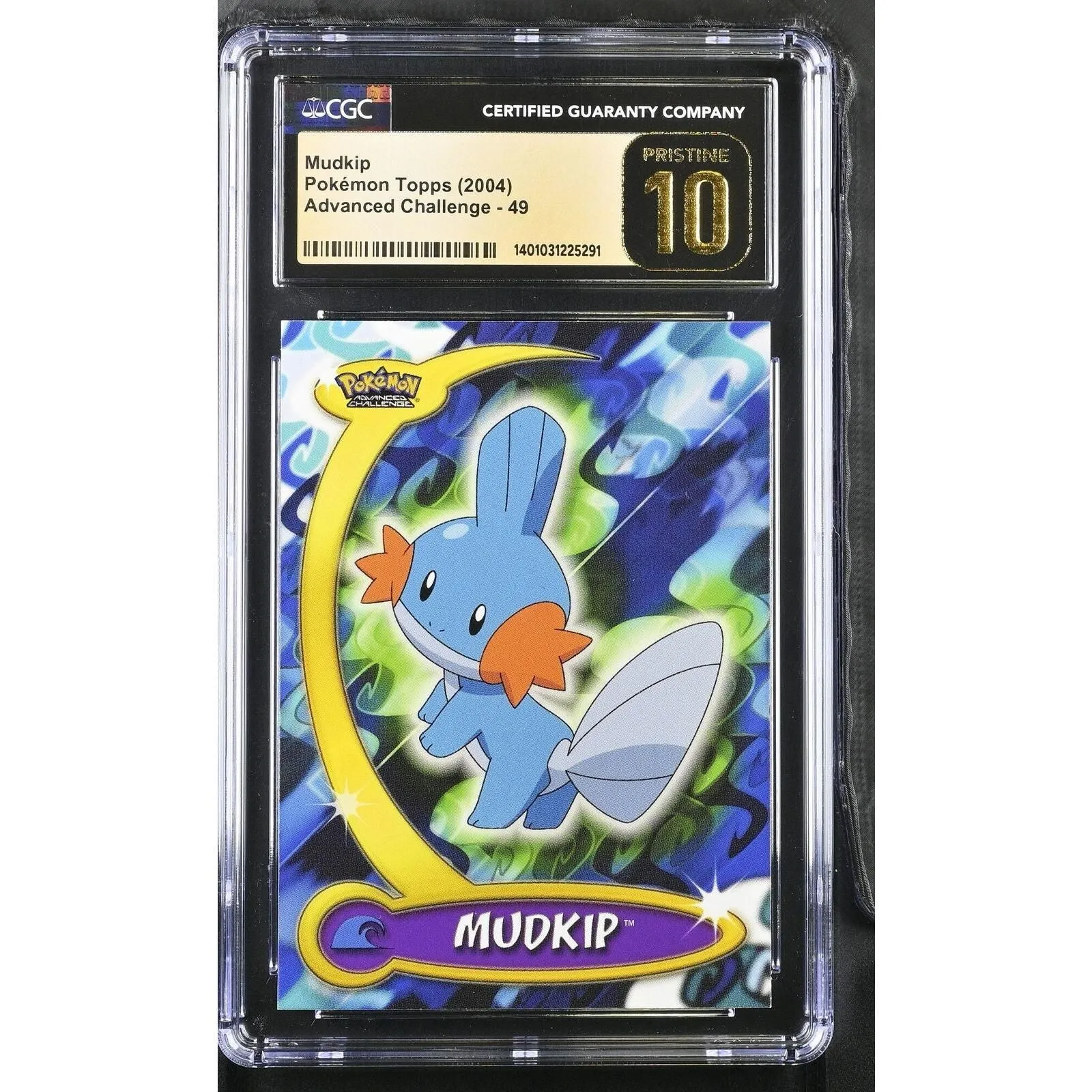 Mudkip 49 Pokemon Topps Advanced Challenge 2004 CGC PRISTINE 10