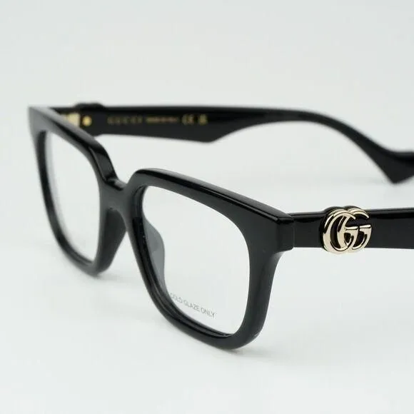 NEW Gucci GG1536O 001 Black Square Women Eyeglasses GG 1536O