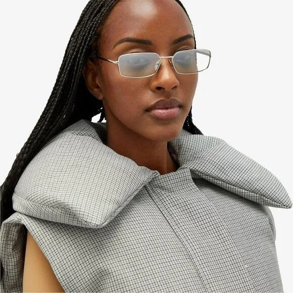 小物 archive PRADA l sunglasses silver Prada Eyewear Silver Logo Sunglasses Prada
