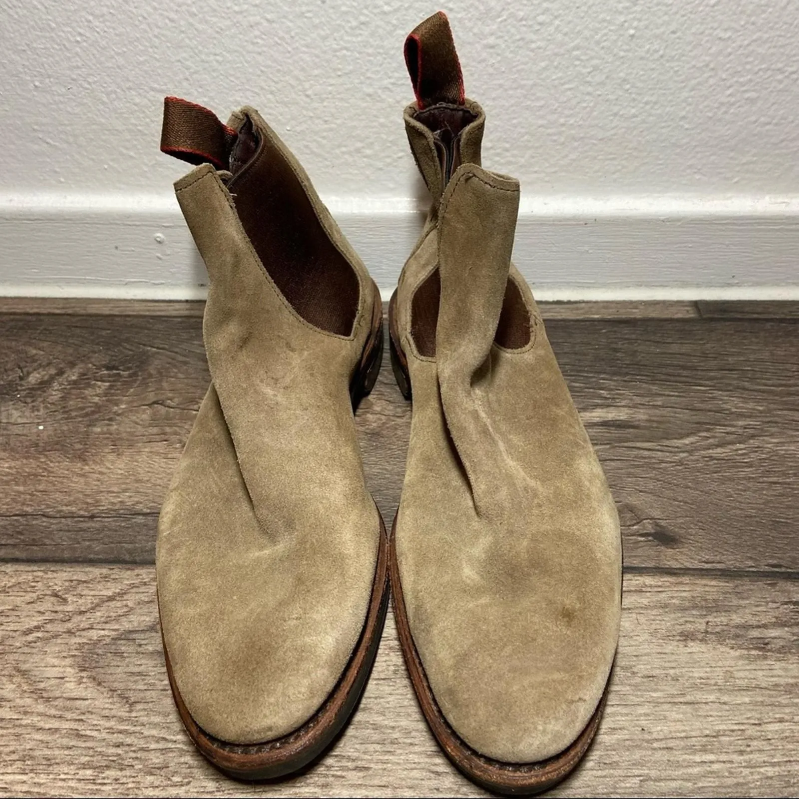 Allen Edmonds Nomad Suede Chelsea boots suede beige tan 2024 size 6 brown