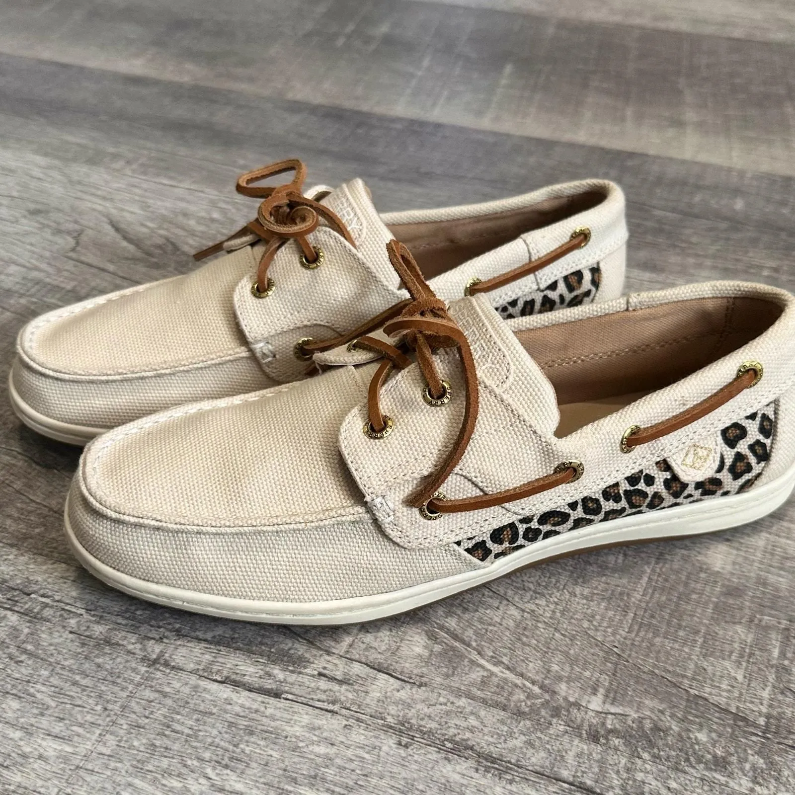 Sperry cheetah print boat shoes online