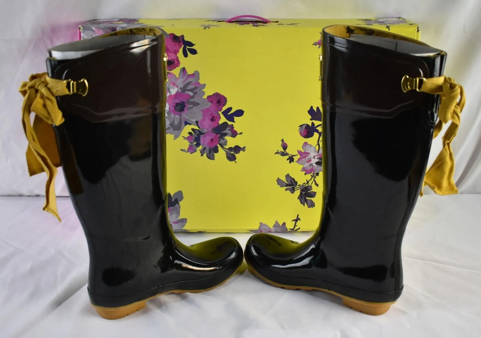 Joules Evedon Black Rain Boots UK4 EU37 US6 Whatnot Buy Sell Go Live