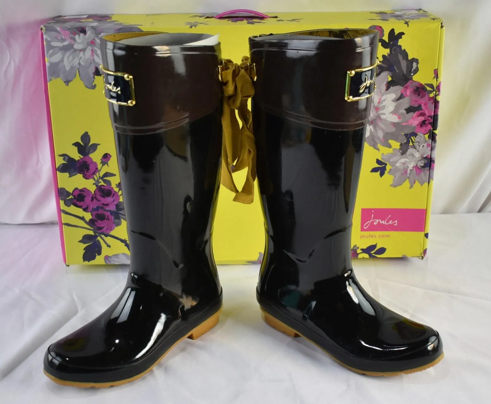 Joules Evedon Black Rain Boots UK4 EU37 US6 Whatnot Buy Sell Go Live