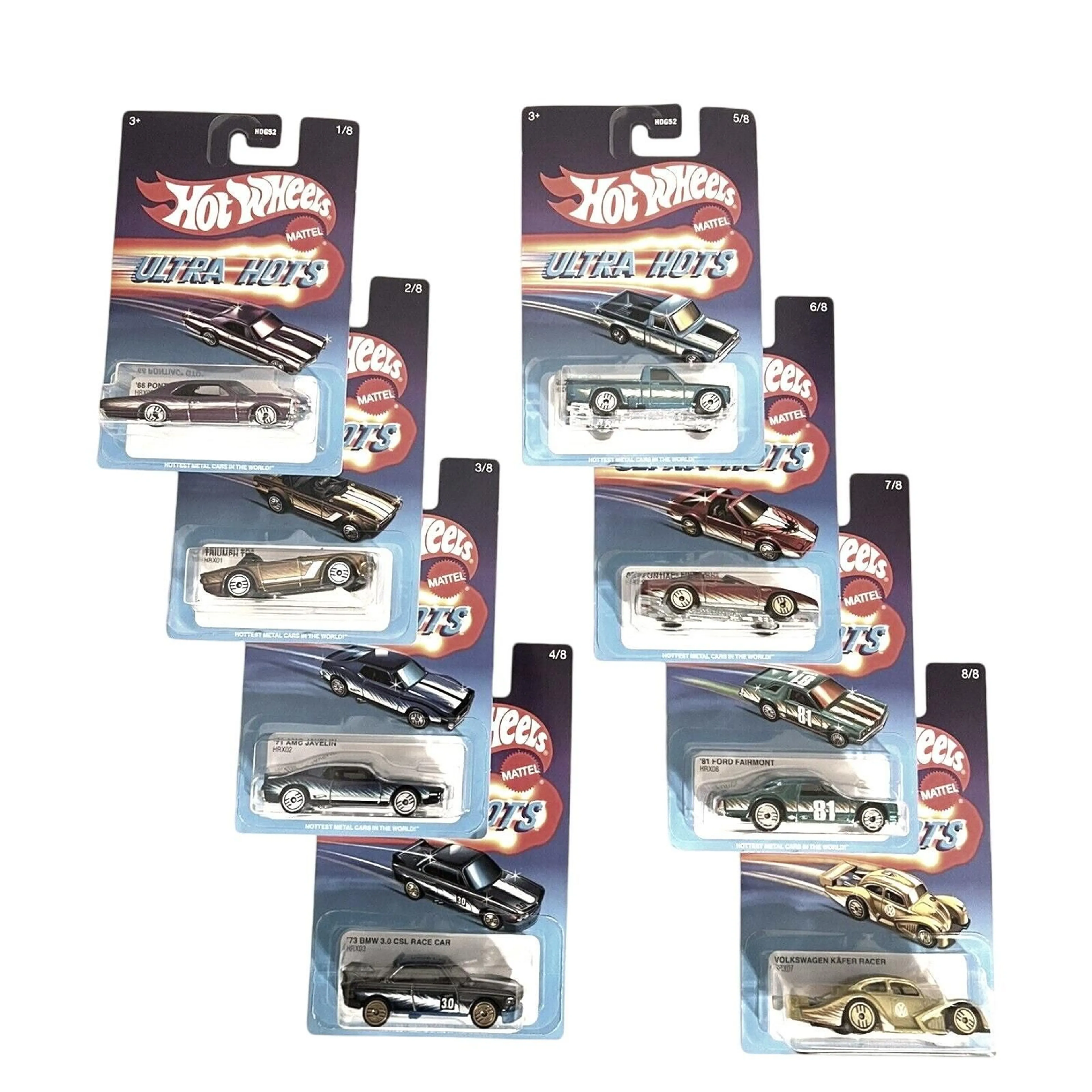 2024 HOT WHEELS ULTRA HOTS COMPLETE SET OF 8 **NEW RELEASE**