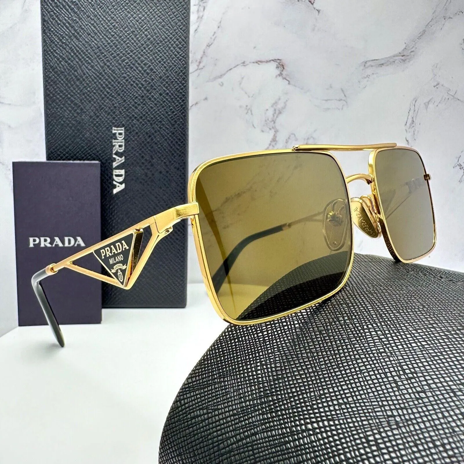PRADA - □美品□ プラダ 眼鏡 メガネ 度あり ゴールド K18