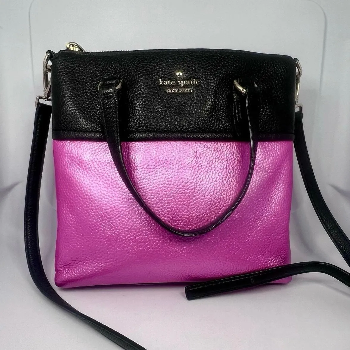 Kate Spade Pink Leather Crossbody EUC hotsell