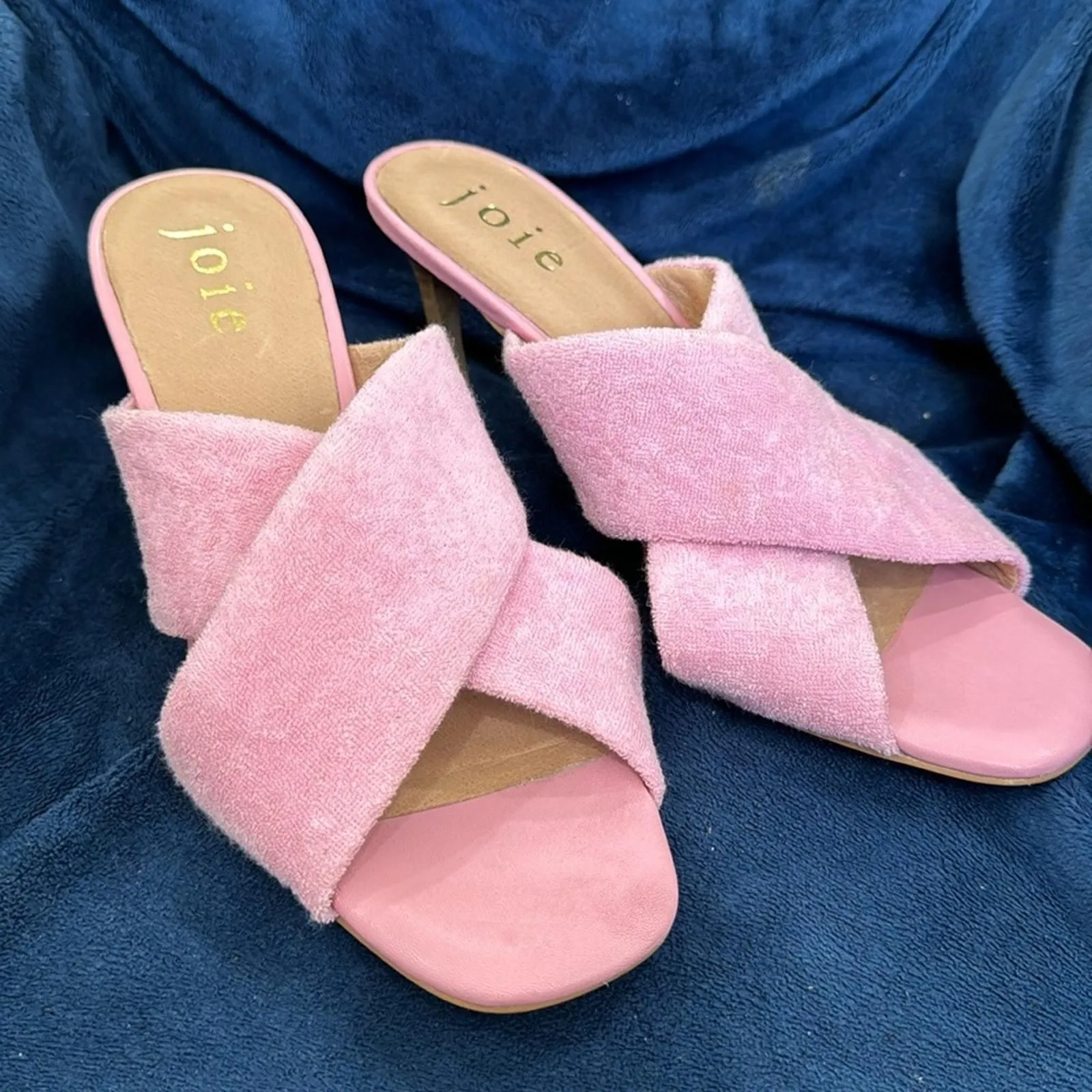 Joie Luce Stacked Heel Crisscross Strap Sandals new without box Whatnot Buy Sell Go Live