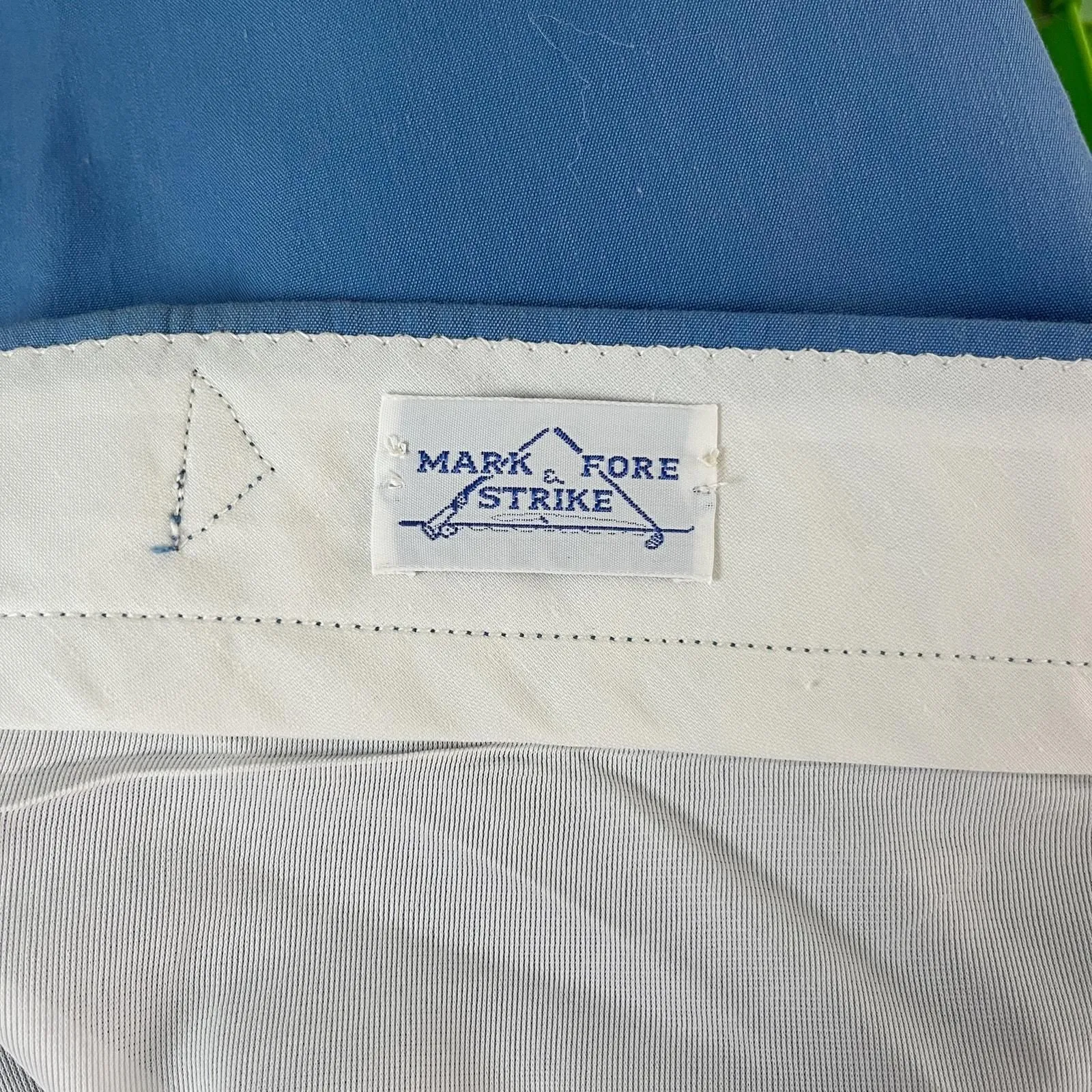 Vintage Hampton 2024 Mark Fore & Strike Golf Shorts Lined Belted 40 Blue New