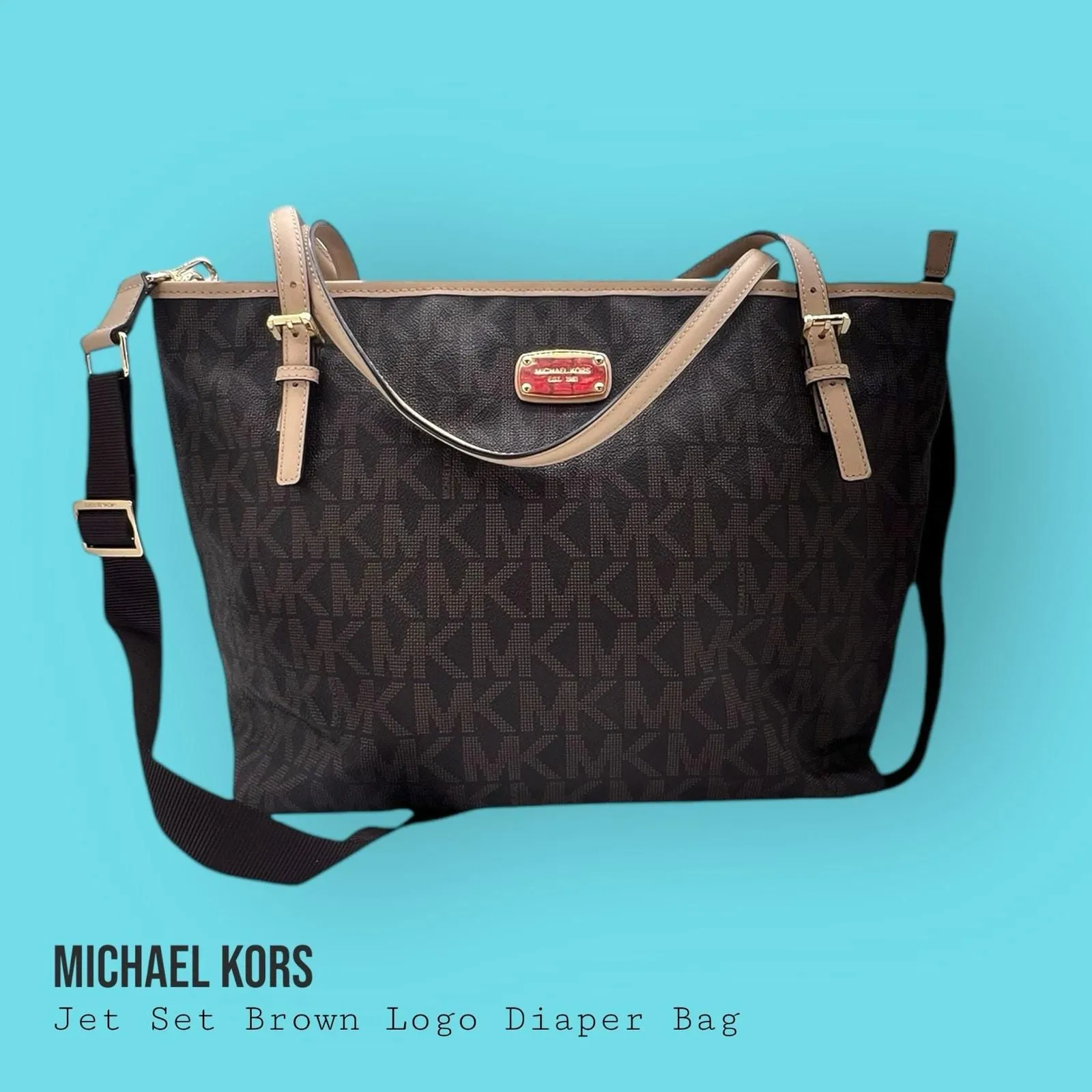 Michael kors jet set diaper bag best sale