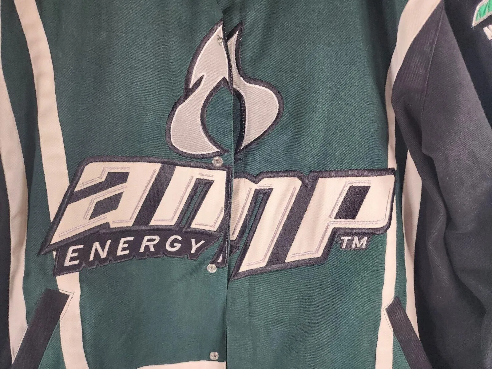 Chase Authentics AMP Energy NASCAR Dale Jr Racing Jacket XL Green
