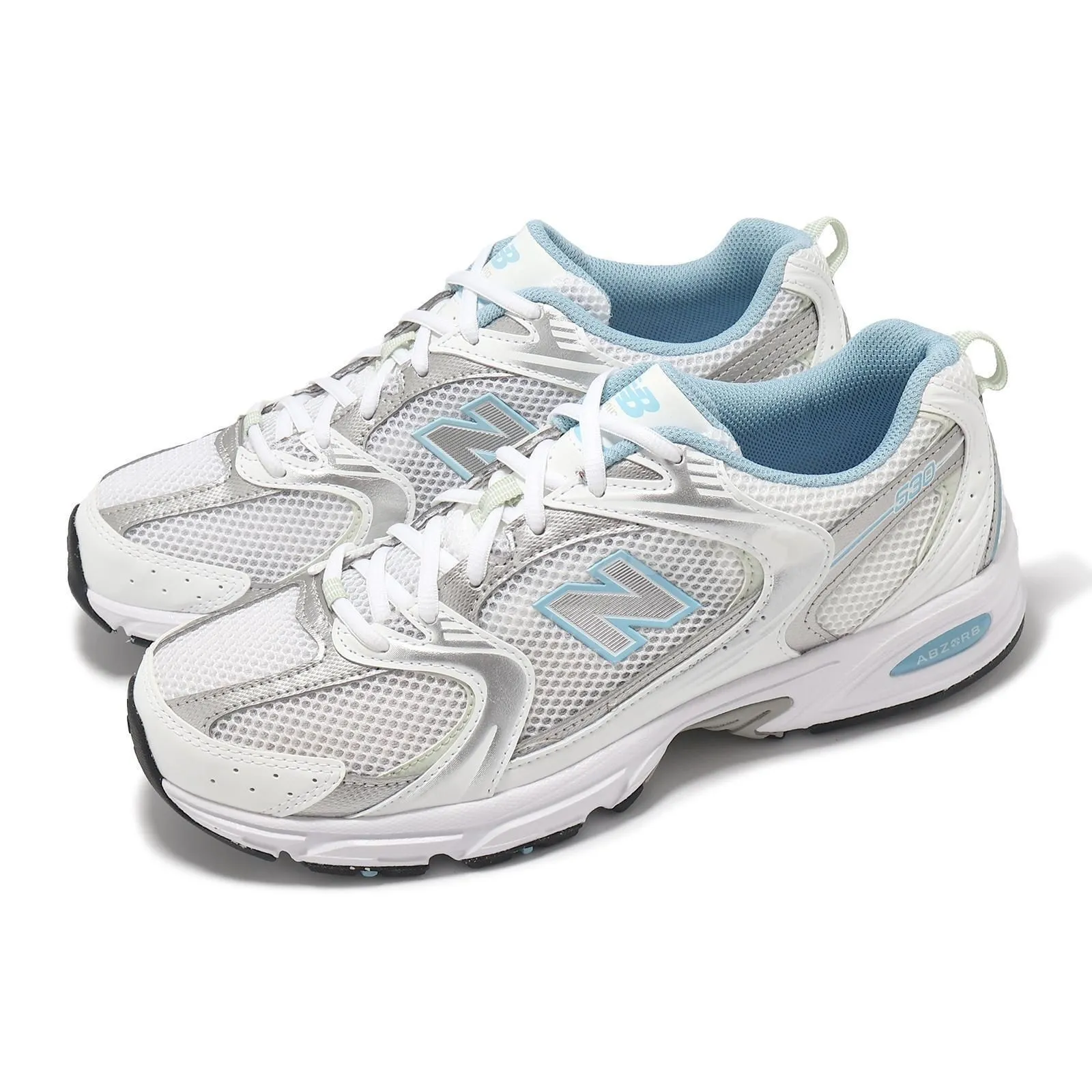 ★NEW BALANCE★MR530CC★NBPDDS164B New Balance 530 White Chrome Blue Men Unisex SIZE 5.5 womens