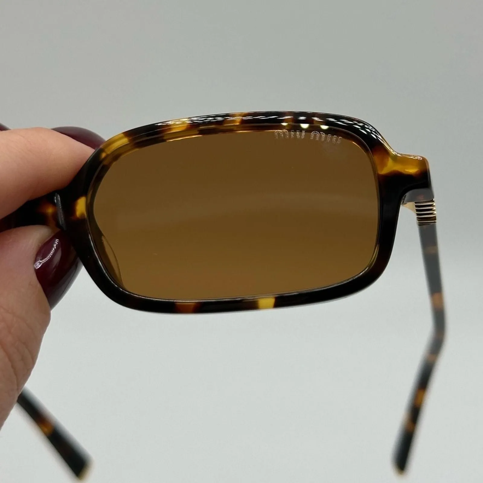 MIU MIU Sunglasses MU11ZS VAU2Z1 Honey Havana/Brown Women