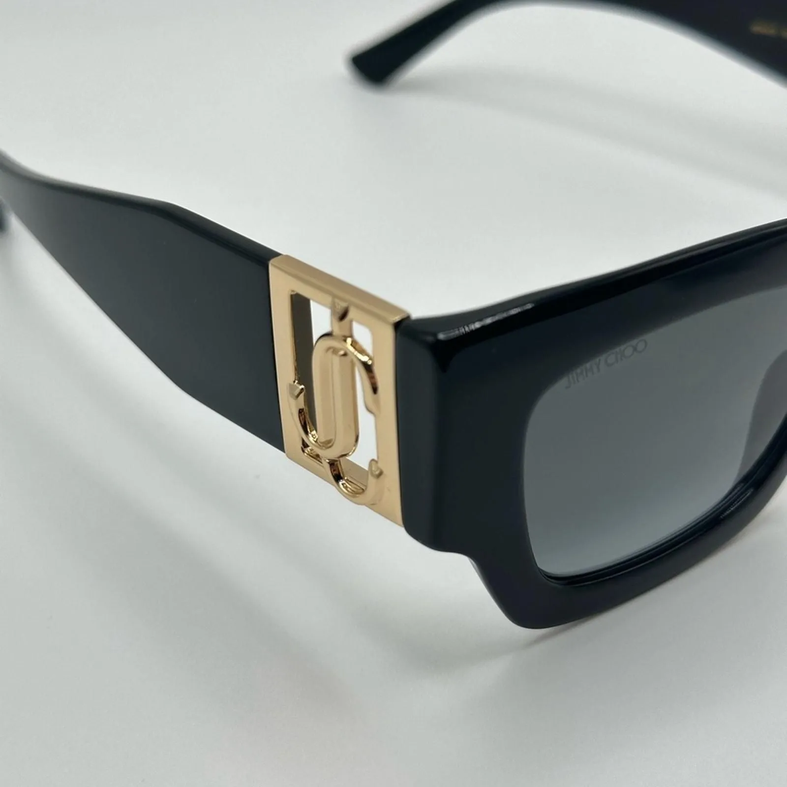 サングラス JIMMY CHOO Woman Sunglasses Black NENA/S 8079O JIMMY CHOO Nena Women Sunglasses ONE SIZE Tinted Black